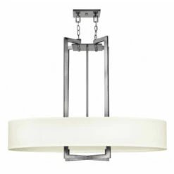 Cheap 😉 Hinkley Lighting Hinkley Hampton 4-Light Chandelier In Antique Nickel 😉