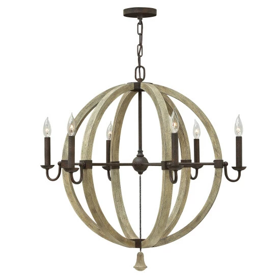 Buy 🎉 Hinkley Lighting Fredrick Ramond Six Light Chelier Middlefield Iron Rust - One Size 💯 2 Buy 🎉 Hinkley Lighting Fredrick Ramond Six Light Chelier Middlefield Iron Rust - One Size 💯 - Image 2