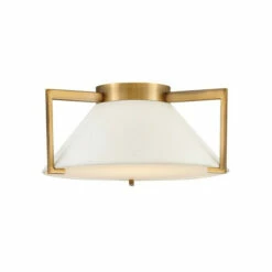 Deals 🛒 Hinkley Lighting Hinkley Calla LED Flush Mount In Brushed Bronze 🎉