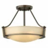 Flash Sale 🔔 Hinkley Lighting Hinkley Hathaway 3-Light Semi-Flush Mount In Olde Bronze 😀