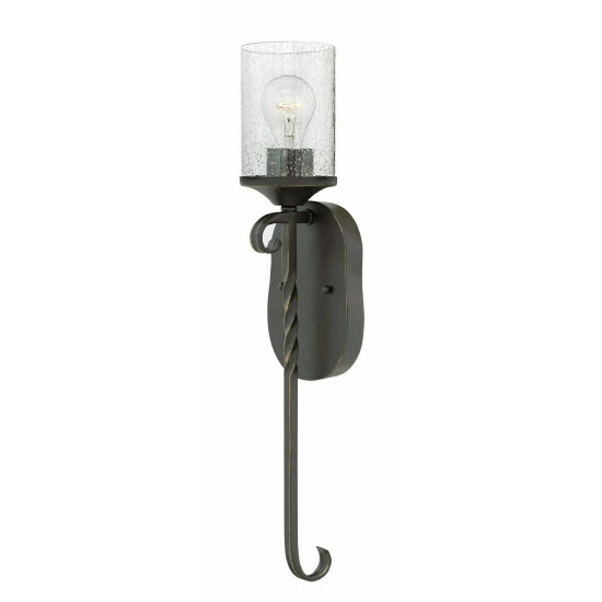 Hot Sale ⭐ Hinkley Lighting Hinkley Casa 1-Light Sconce In Olde Black With Clear Seedy ❤️ 1 Hot Sale ⭐ Hinkley Lighting Hinkley Casa 1-Light Sconce In Olde Black With Clear Seedy ❤️