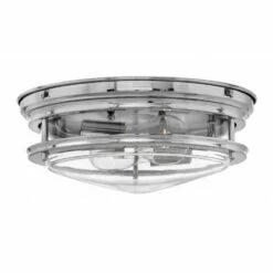 Budget ⌛ Hinkley Lighting Hinkley Hadley 2-Light Flush Mount In Chrome With Clear ⌛