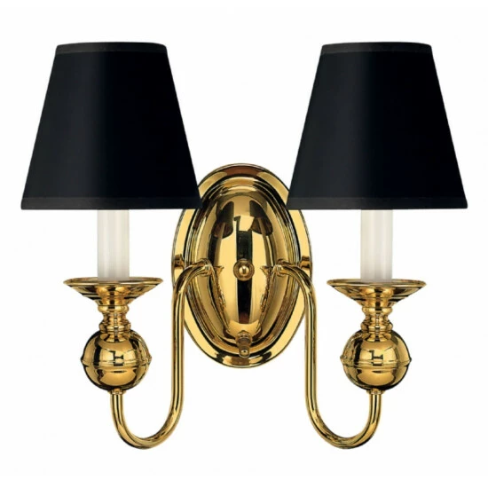 Deals 😍 Hinkley Lighting Hinkley Virginian 2-Light Sconce In Polished Brass 👍 1 Deals 😍 Hinkley Lighting Hinkley Virginian 2-Light Sconce In Polished Brass 👍