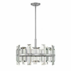 Best Sale 🌟 Hinkley Lighting Fredrick Ramond Six Light Chelier Odette Polished Nickel - One Size 🔔