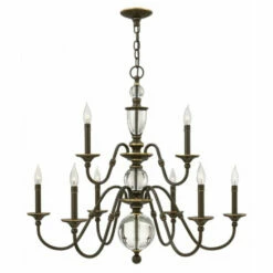 Wholesale 😉 Hinkley Lighting Hinkley Eleanor 9-Light Chandelier In Light Oiled Bronze 🛒