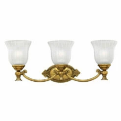 Cheapest ⭐ Hinkley Lighting Hinkley Francoise 3-Light Vanity Light In Burnished Brass 💯