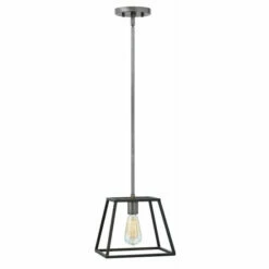 Top 10 🤩 Hinkley Lighting Hinkley Fulton 1-Light Mini Pendant In Aged Zinc 🛒