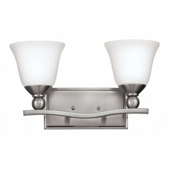 Budget โญ Hinkley Lighting Hinkley Bolla 2-Light Vanity Light In Brushed Nickel ๐งจ 1 Budget โญ Hinkley Lighting Hinkley Bolla 2-Light Vanity Light In Brushed Nickel ๐งจ