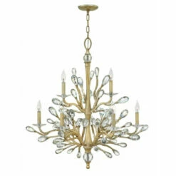 Budget 🤩 Hinkley Lighting Fredrick Ramond Nine Light Chelier Eve Champagne Gold - One Size 👍