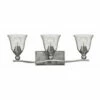 Promo 🤩 Hinkley Lighting Hinkley Bolla 3-Light Vanity Light In Brushed Nickel With Clear 🌟