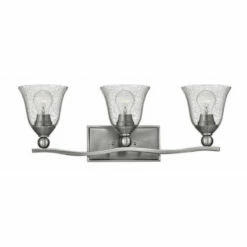 Promo 🤩 Hinkley Lighting Hinkley Bolla 3-Light Vanity Light In Brushed Nickel With Clear 🌟