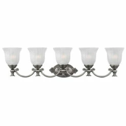 Discount ✨ Hinkley Lighting Hinkley Francoise 5-Light Vanity Light In Polished Antique Nickel 😍