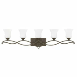Discount ✔️ Hinkley Lighting Hinkley Brooke 5-Light Vanity Light In Olde Bronze 😍