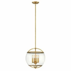 Discount 😉 Hinkley Lighting Hinkley Calvin 4-Light Pendant In Heritage Brass ✨