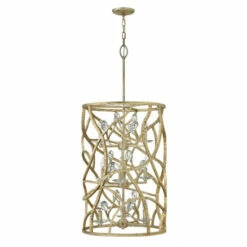 Best Pirce 🧨 Hinkley Lighting Fredrick Ramond FR46808CPG Nine Light Foyer Pendant Eve Gold - One Size ⌛
