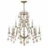 Promo 😀 Hinkley Lighting Hinkley Carlton 12-Light Chandelier In Silver Leaf ⭐