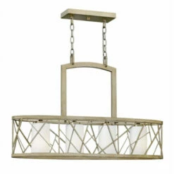 Budget 🌟 Hinkley Lighting Fredrick Ramond FR41614SLF Four Light Chelier Nest Silver Leaf - One Size 💯