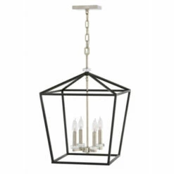 New 🎉 Hinkley Lighting Hinkley Stinson 4-Light Chandelier In Black 🤩
