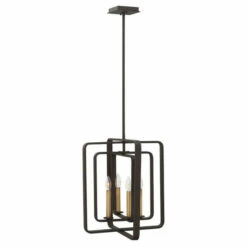 Budget 😍 Hinkley Lighting Hinkley Quentin 4-Light Chandelier In Buckeye Bronze ⌛