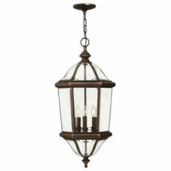 Flash Sale 🌟 Hinkley Lighting Hinkley Augusta 3-Light Outdoor Pendant In Copper Bronze ⭐