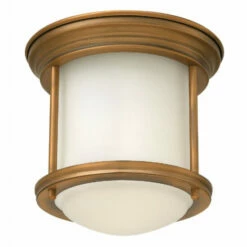 Discount 💯 Hinkley Lighting Hinkley Hadley 1-Light Flush Mount In Brushed Bronze 🥰