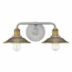 Discount ⌛ Hinkley Lighting Hinkley Rigby 2-Light Vanity Light In Antique Nickel 🌟