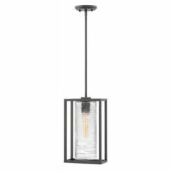 Flash Sale 💯 Hinkley Lighting Hinkley Pax 1-Light Outdoor Pendant In Satin Black 👏