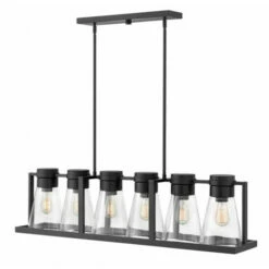 Flash Sale 😉 Hinkley Lighting Hinkley Refinery 6-Light Chandelier In Black With Clear 🔔