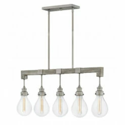 Budget 🎉 Hinkley Lighting Hinkley Denton 5-Light Chandelier In Pewter 👍