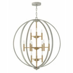 Buy ✔️ Hinkley Lighting Hinkley Euclid 12-Light Chandelier In Cement Gray ❤️