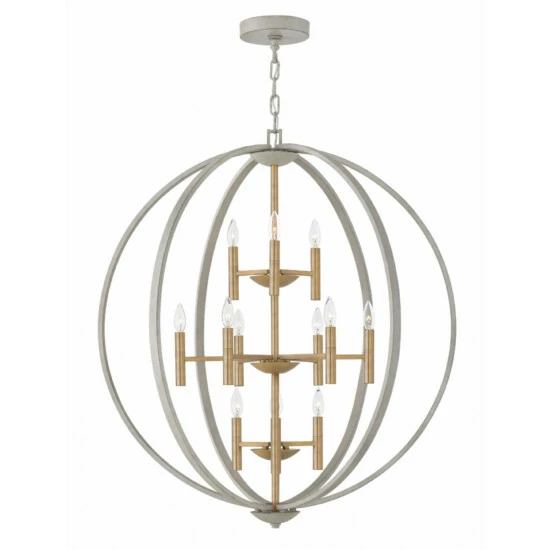 Buy ✔️ Hinkley Lighting Hinkley Euclid 12-Light Chandelier In Cement Gray ❤️ 1 Buy ✔️ Hinkley Lighting Hinkley Euclid 12-Light Chandelier In Cement Gray ❤️