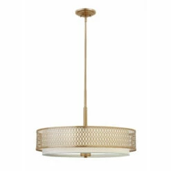 Hot Sale 🥰 Hinkley Lighting Fredrick Ramond Three Light Chelier Jules Brushed Gold - One Size ⭐