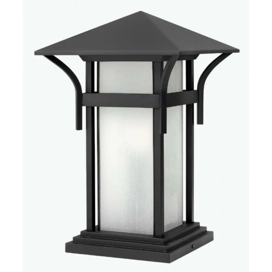 Brand new 🔔 Hinkley Lighting Hinkley Harbor 1-Light Outdoor Pier Mount In Satin Black 🌟 1 Brand new 🔔 Hinkley Lighting Hinkley Harbor 1-Light Outdoor Pier Mount In Satin Black 🌟
