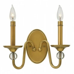 Buy ✔️ Hinkley Lighting Hinkley Eleanor 2-Light Sconce In Heritage Brass ⭐