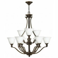 Wholesale ⌛ Hinkley Lighting Hinkley Bolla 9-Light Chandelier In Olde Bronze With Opal 💯