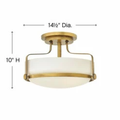 Brand new 🔔 Hinkley Lighting Hinkley Harper 3-Light Semi-Flush Mount In Heritage Brass - Medium 🥰 -Hinkley Lighting Sales unnamed file 775