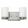 Brand new 🔔 Hinkley Lighting Hinkley Miley 2-Light Vanity Light In Brushed Nickel ⭐