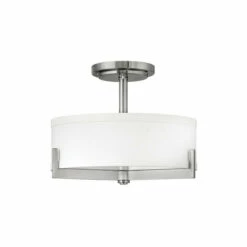 New 🔔 Hinkley Lighting Hinkley Hayes 3-Light Semi-Flush Mount In Brushed Nickel ❤️