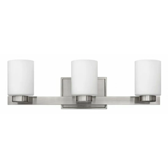Discount ❤️ Hinkley Lighting Hinkley Miley 3-Light Vanity Light In Brushed Nickel 🤩 1 Discount ❤️ Hinkley Lighting Hinkley Miley 3-Light Vanity Light In Brushed Nickel 🤩