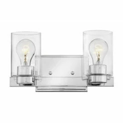 Best reviews of ⭐ Hinkley Lighting Hinkley Miley 2-Light Vanity Light In Chrome With Clear 👍