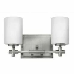 New 😍 Hinkley Lighting Hinkley Laurel 2-Light Vanity Light In Brushed Nickel 😍