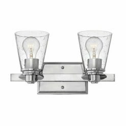 Best Sale ✨ Hinkley Lighting Hinkley Avon 2-Light Vanity Light In Chrome With Clear 👍