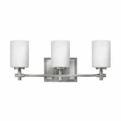 New 🥰 Hinkley Lighting Hinkley Laurel 3-Light Vanity Light In Brushed Nickel 🔥