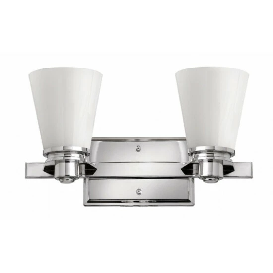 New ๐ Hinkley Lighting Hinkley Avon 2-Light Vanity Light In Chrome โ 1 New ๐ Hinkley Lighting Hinkley Avon 2-Light Vanity Light In Chrome โ