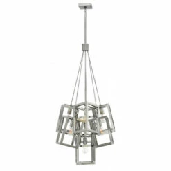 Wholesale 🎉 Hinkley Lighting Fredrick Ramond FR42448PNI Seven Light Foyer Pendant Ensemble Nickel - One Size 🎁