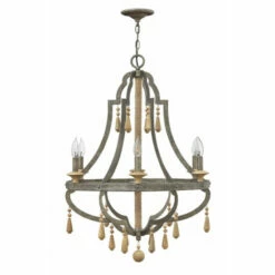 Buy 😀 Hinkley Lighting Fredrick Ramond Cordoba 6-Light Chandelier In Distressed Iron 👍