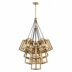 Outlet 😀 Hinkley Lighting Fredrick Ramond Ensemble 13-Light Chandelier In Brushed Bronze 🛒