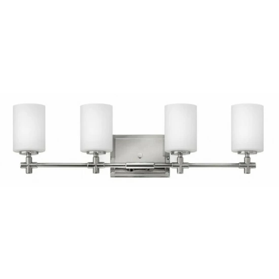 Discount 👏 Hinkley Lighting Hinkley Laurel 4-Light Vanity Light In Polished Nickel ✔️ 1 Discount 👏 Hinkley Lighting Hinkley Laurel 4-Light Vanity Light In Polished Nickel ✔️