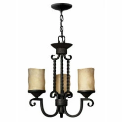 Hot Sale 💯 Hinkley Lighting Hinkley Casa 3-Light Chandelier In Olde Black 🥰