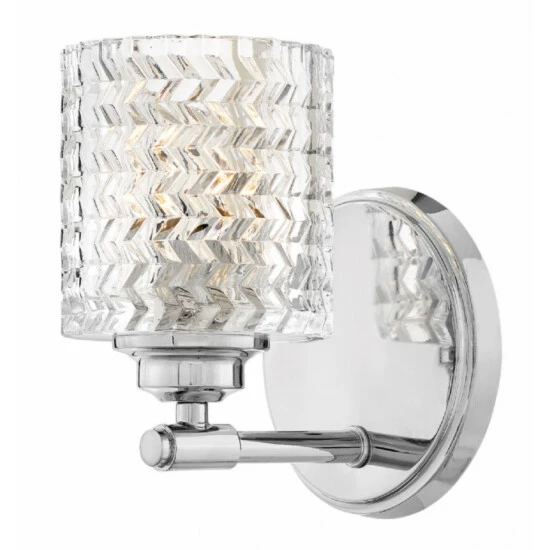 Budget ๐งจ Hinkley Lighting Hinkley Elle 1-Light Sconce In Chrome ๐ฏ 1 Budget ๐งจ Hinkley Lighting Hinkley Elle 1-Light Sconce In Chrome ๐ฏ